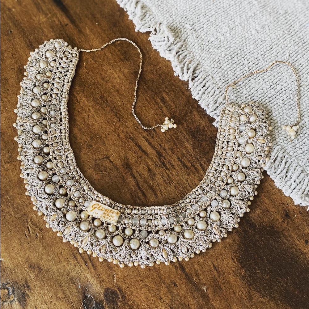 Vintage Glentex beaded collar from the 1950’s
